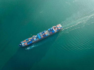 Aerial view of Yantian international container terminal in Shenzhen city, China