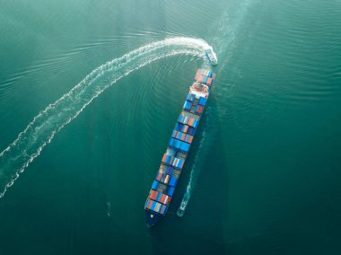 Aerial view of Yantian international container terminal in Shenzhen city, China