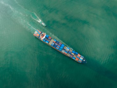 Aerial view of Yantian international container terminal in Shenzhen city, China