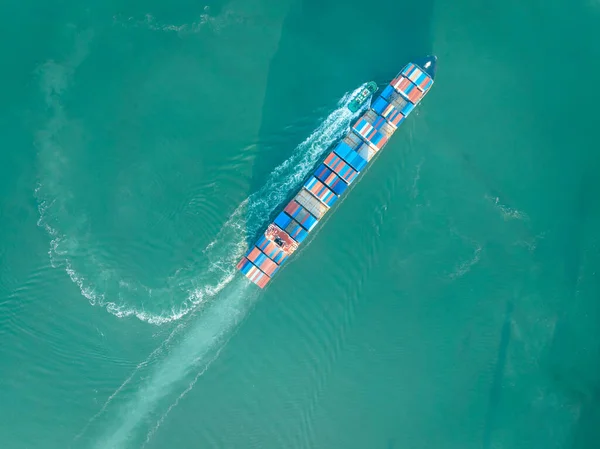 Aerial View Yantian International Container Terminal Shenzhen City China — 图库照片