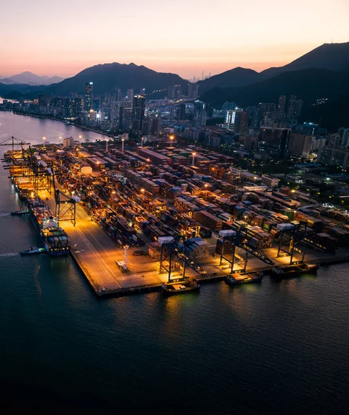 Shenzhen Çin 2022 Dolaylarında Çin Shenzhen Kentindeki Yantian Uluslararası Konteyner — Stok fotoğraf