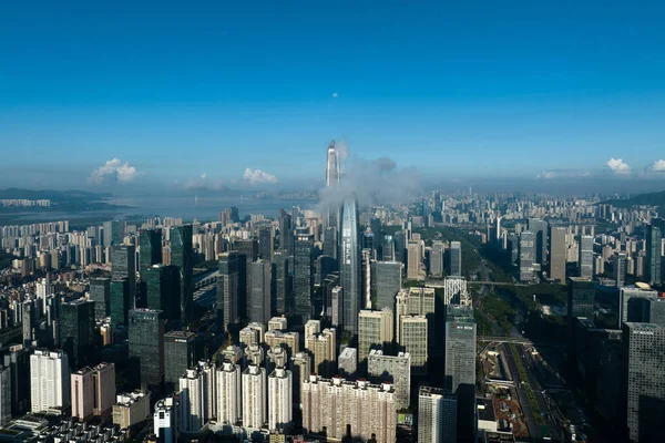 Shenzhen China Circa 2022 Vista Aérea Del Paisaje Ciudad Shenzhen —  Fotos de Stock