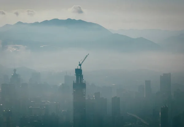 Pemandangan Udara Shenzhen City China — Stok Foto