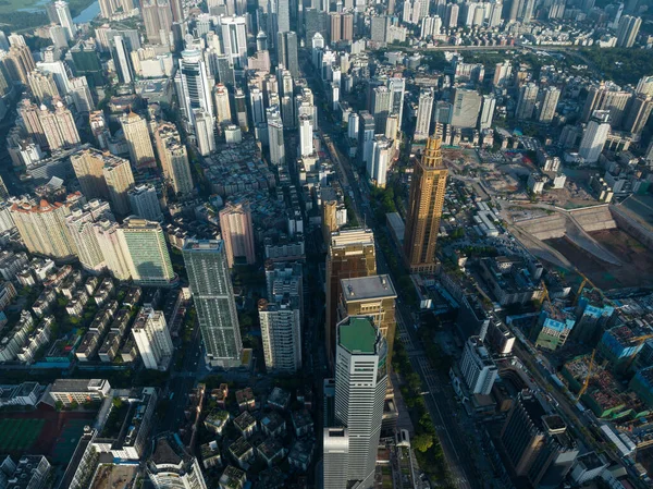 Shenzhen, Çin - 2022 Çemberi: Shenzhen şehrindeki hava manzarası, Çin