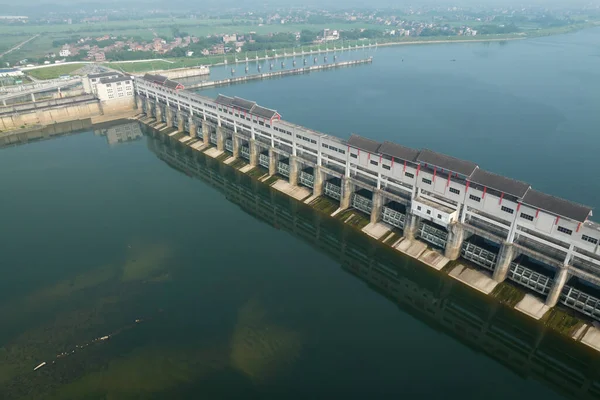 Wichtiges Wasserkontrollprojekt Qingyuan Der Provinz Guangdong China — Stockfoto