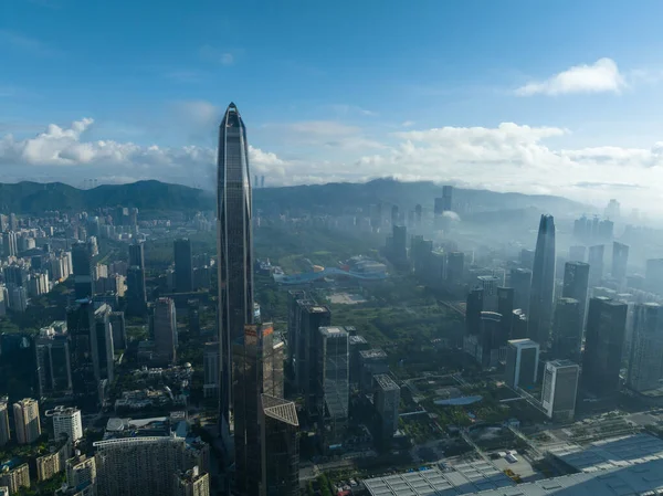 Widok Lotu Ptaka Shenzhen Chiny — Zdjęcie stockowe