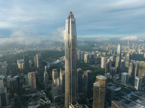Vista Aérea Paisagem Cidade Shenzhen China — Fotografia de Stock