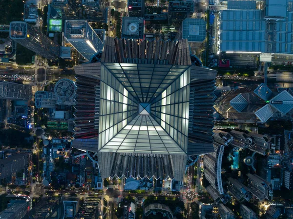 Shenzhen China Circa 2022 Aerial View Landsccape Shenzhen City China — Stock Photo, Image