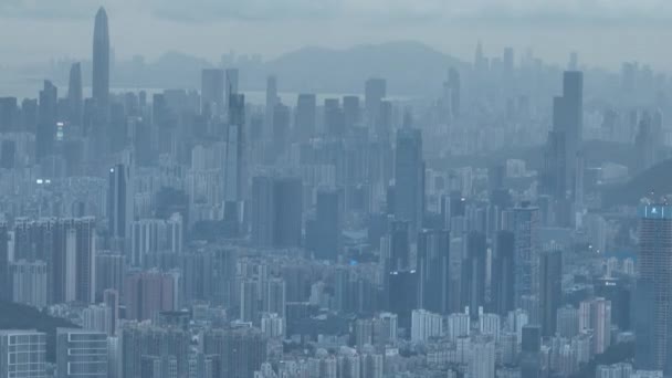 深圳市风景的空中景观 — 图库视频影像