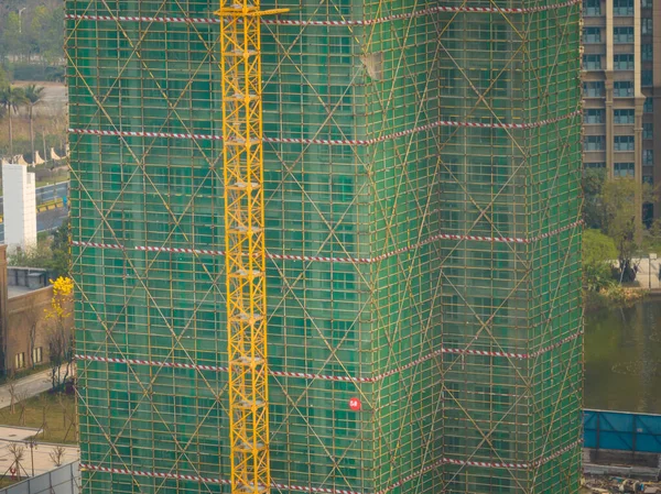 Vue Aérienne Chantier Construction Chine — Photo