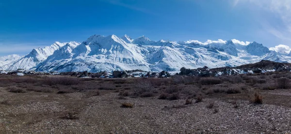 Panorama Utsikt Över Glaciärer Och Snöberg Tibet Kina — Stockfoto