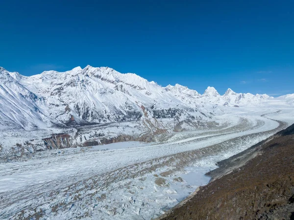 Geleira Montanhas Neve Tibete China — Fotografia de Stock