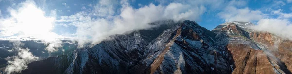 Vista Aérea Del Hermoso Paisaje Danxia Tíbet China —  Fotos de Stock
