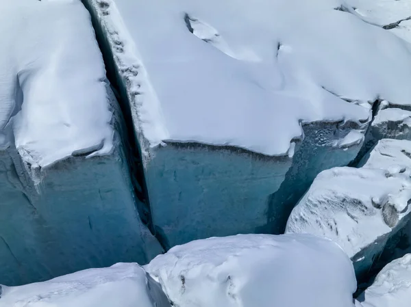 標高の高い氷河の山 中国の空中ビュー — ストック写真