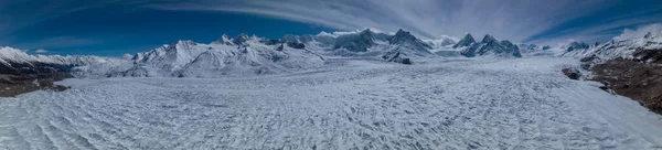 Letecký Pohled Vysokohorské Ledovce Čína — Stock fotografie