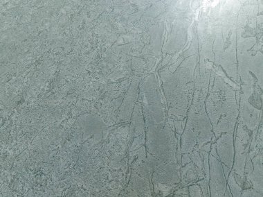 Çin, Tibet 'teki güzel donmuş göl manzarası.