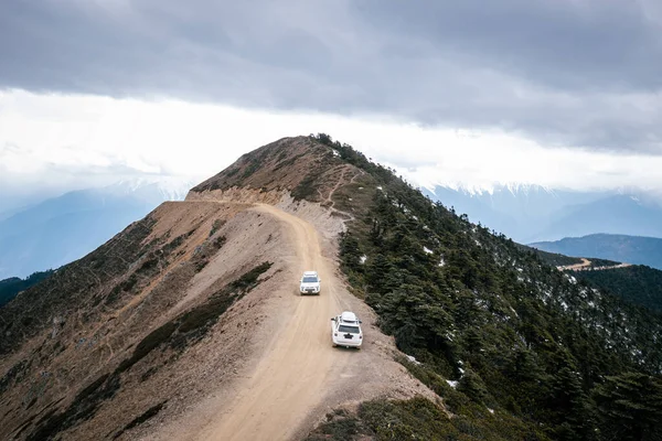 Auto Auf Höhenweg China — Stockfoto