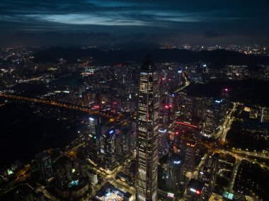 Shenzhen şehrindeki hava manzarası, Çin