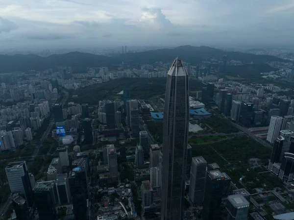 Vista Aérea Del Paisaje Ciudad Shenzhen China —  Fotos de Stock