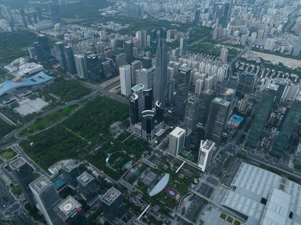 Aerial View Cityscape Shenzhen City China — Stock Photo, Image