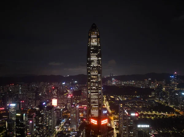 Aerial View Cityscape Shenzhen City China — Zdjęcie stockowe