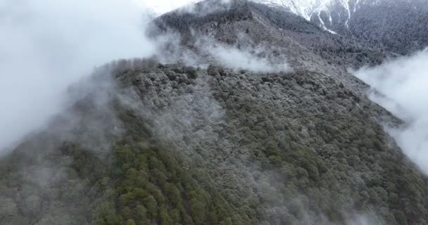 Hermoso Paisaje Las Montañas Nevadas — Vídeos de Stock