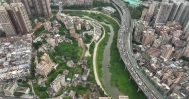 picturesque view of modern buildings in Shenzhen city