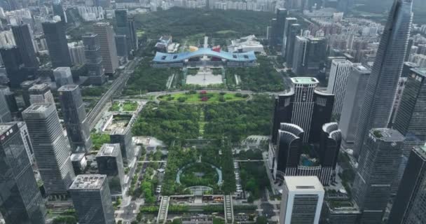 Picturesque View Modern Buildings Shenzhen City — Stock videók