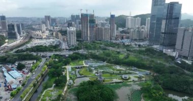 picturesque view of modern buildings in Shenzhen city
