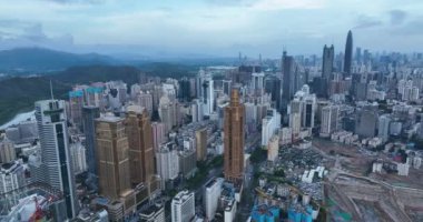 picturesque view of modern buildings in Shenzhen city