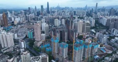 picturesque view of modern buildings in Shenzhen city