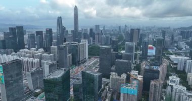 picturesque view of modern buildings in Shenzhen city