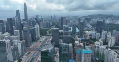 picturesque view of modern buildings in Shenzhen city