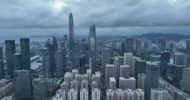 picturesque view of modern buildings in Shenzhen city