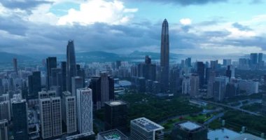 picturesque view of modern buildings in Shenzhen city