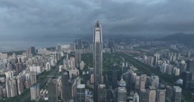picturesque view of modern buildings in Shenzhen city