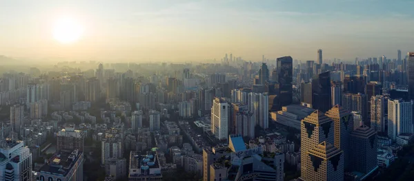 Guangzhou China Juli 2023 Luftaufnahme Der Landschaft Der Stadt Guangzhou — Stockfoto