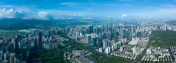 Shenzhen China Mei 2022 Luchtfoto Van Landschap Shenzhen Stad China — Stockfoto