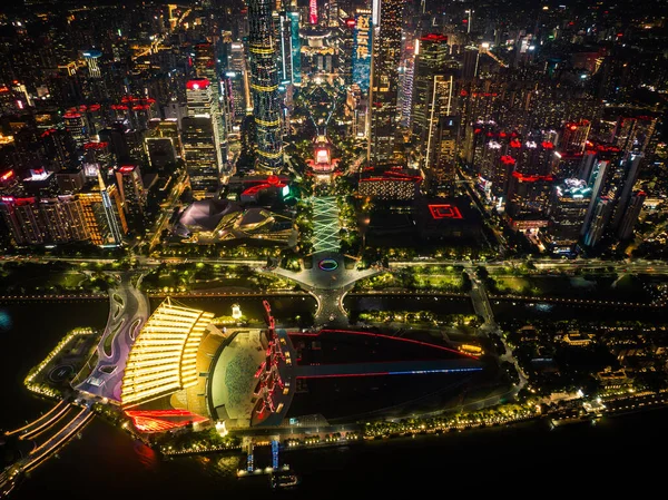 Guangzhou China July 2023 Aerial Footage Landscape Guangzhou City China — Stock Photo, Image