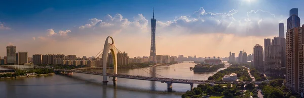 Kanton Chiny Lipca 2023 Widok Lotu Ptaka Miasto Guangzhou Chiny — Zdjęcie stockowe