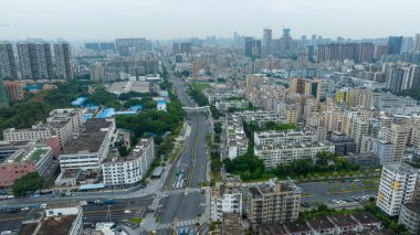 Shenzhen, Çin - 05 Eylül 2023: Shenzhen, Çin 'deki manzara görüntüleri
