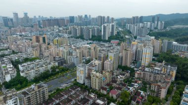 Shenzhen, Çin - 05 Eylül 2023: Shenzhen, Çin 'deki manzara görüntüleri