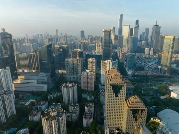 Гуанчжоу Китай Июля 2023 Года Вид Воздуха Ландшафт Города Гуанчжоу — стоковое фото