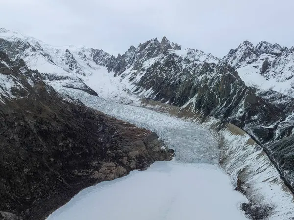 Vue Aérienne Glacier Haute Altitude Tibet Chine — Photo