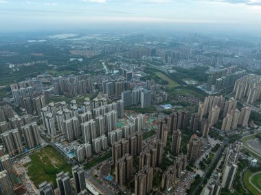 Çin 'de kentleşmenin havadan görünüşü