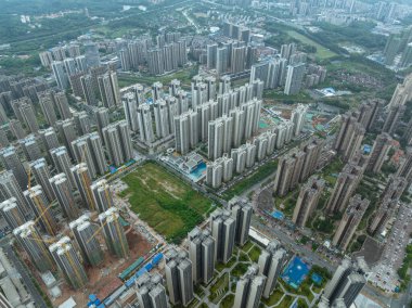 Çin 'de kentleşmenin havadan görünüşü