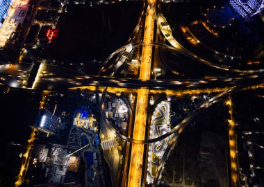 Guangzhou, Çin - Ekim 05.2023: Guangzhou şehrindeki hava manzarası, Çin