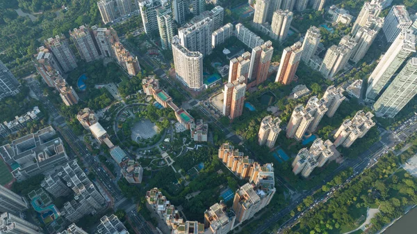Guangzhou Cina Luglio 2023 Veduta Aerea Del Paesaggio Nella Città — Foto Stock