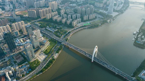 Guangzhou Çin Temmuz 2023 Guangzhou Şehrindeki Hava Manzarası Çin — Stok fotoğraf