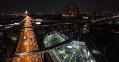 Asya şehrinin hava görüntüsü